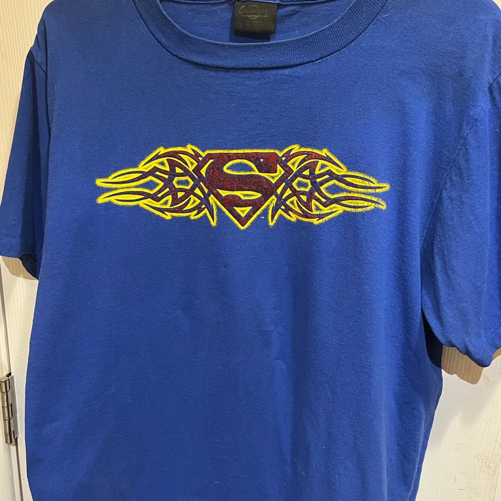 1999 Vintage Blue Superman T-Shirt